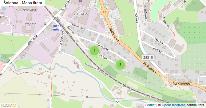 Šolcova - mapa firem