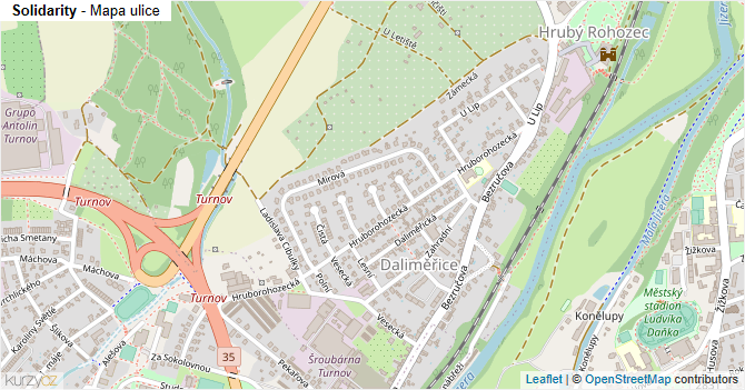 Solidarity - mapa ulice