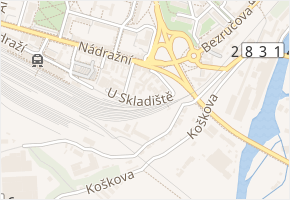 U Skladiště v obci Turnov - mapa ulice
