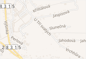 U Tří svatých v obci Turnov - mapa ulice