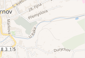 Ve Struhách v obci Turnov - mapa ulice
