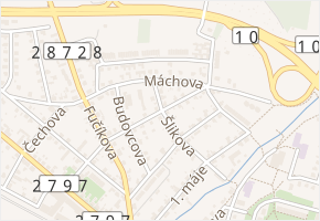 Vrchlického v obci Turnov - mapa ulice