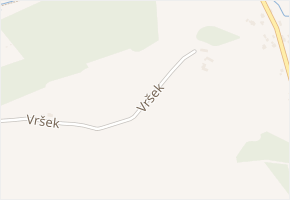 Vršek v obci Turnov - mapa ulice