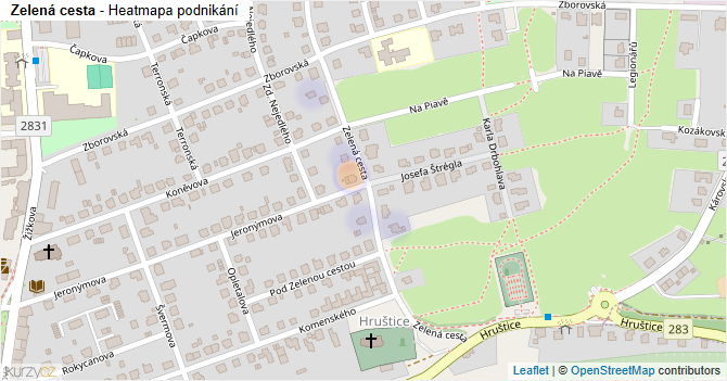 Zelená cesta - mapa podnikání