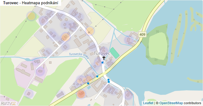 Turovec - mapa podnikání