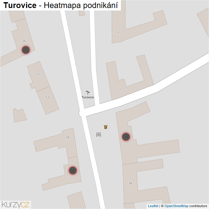 Mapa Turovice - Firmy v obci.