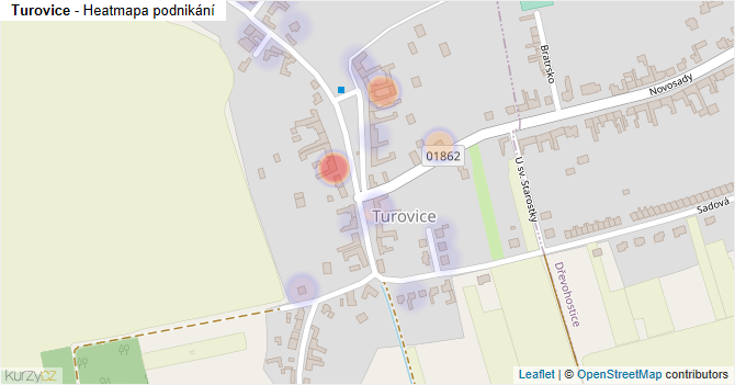 Turovice - mapa podnikání