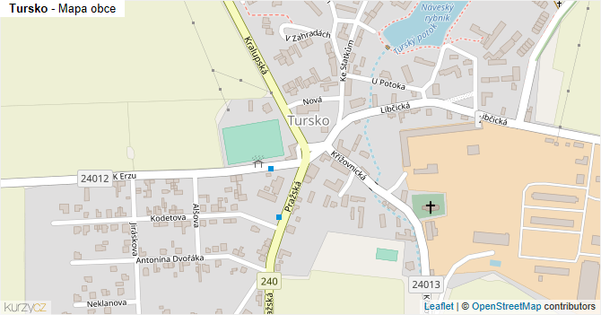 Tursko - mapa obce