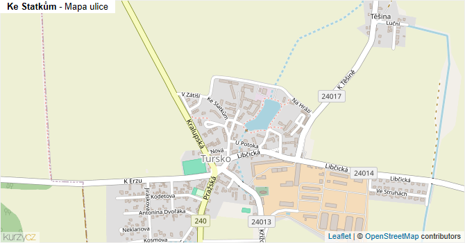 Ke Statkům - mapa ulice