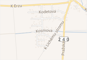 Kosmova v obci Tursko - mapa ulice