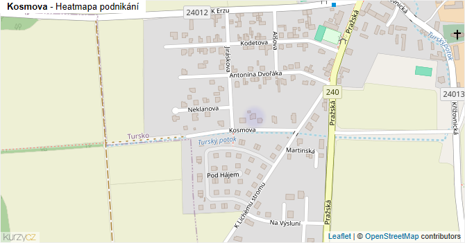 Kosmova - mapa podnikání