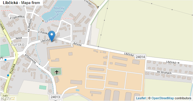 Libčická - mapa firem