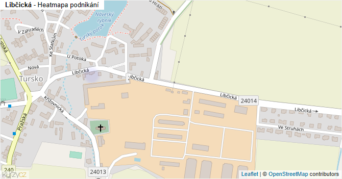 Libčická - mapa podnikání