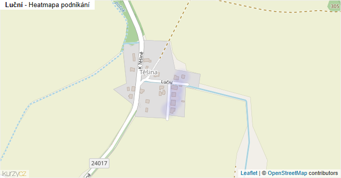 Luční - mapa podnikání