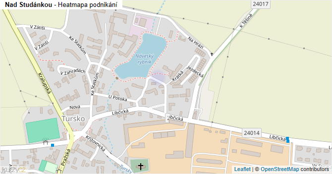 Nad Studánkou - mapa podnikání
