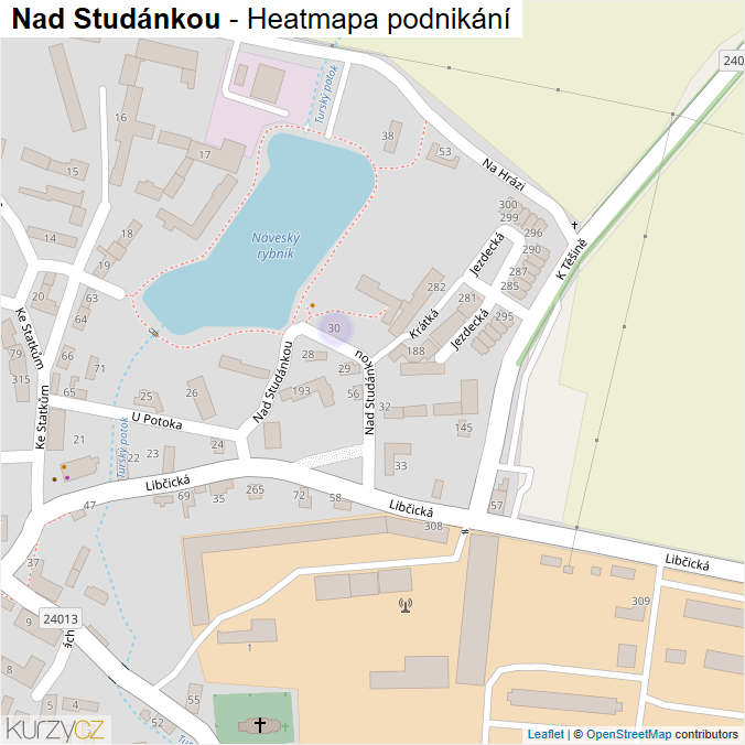 Mapa Nad Studánkou - Firmy v ulici.