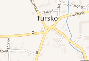 Tursko v obci Tursko - mapa části obce
