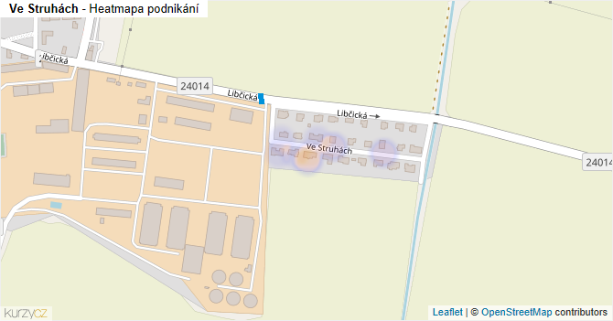 Ve Struhách - mapa podnikání