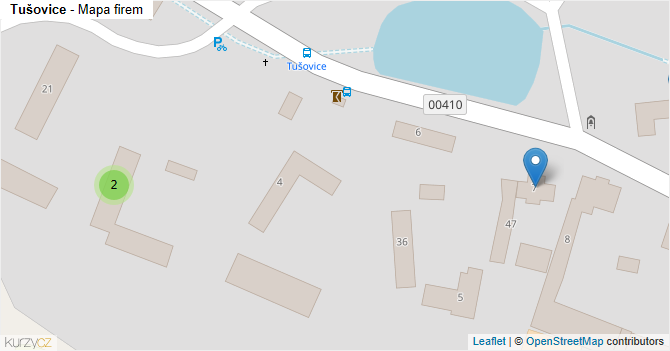 Tušovice - mapa firem