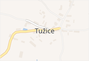 Tužice v obci Tužice - mapa části obce