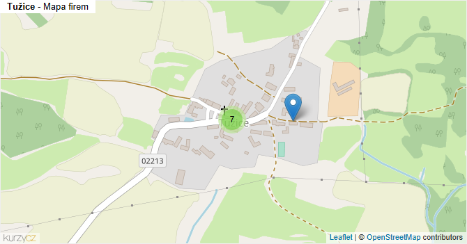 Tužice - mapa firem