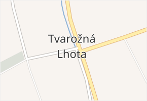 Tvarožná Lhota v obci Tvarožná Lhota - mapa části obce