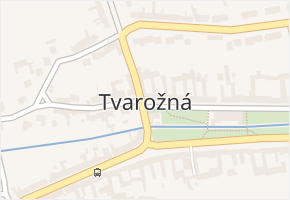 Tvarožná v obci Tvarožná - mapa části obce