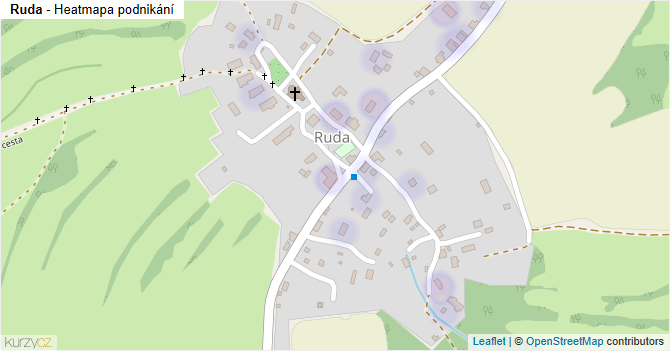 Ruda - mapa podnikání
