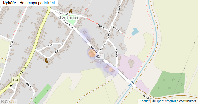 Rybáře - mapa podnikání