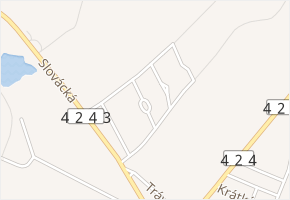 Tabule v obci Tvrdonice - mapa ulice