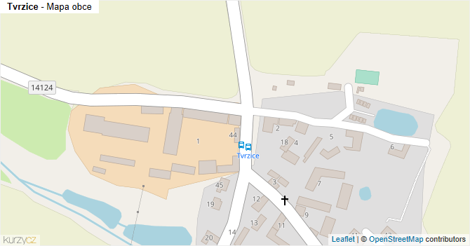 Tvrzice - mapa obce