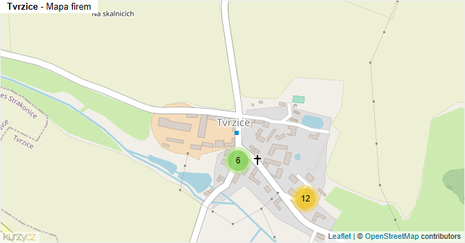 Tvrzice - mapa firem