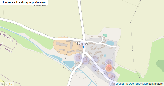 Tvrzice - mapa podnikání