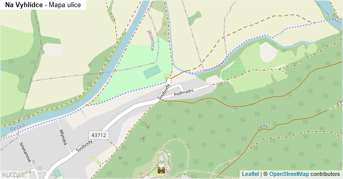 Na Vyhlídce - mapa ulice
