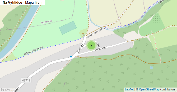 Na Vyhlídce - mapa firem