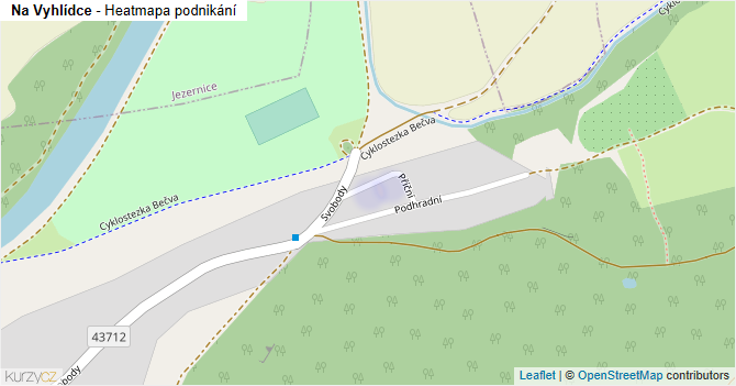 Na Vyhlídce - mapa podnikání