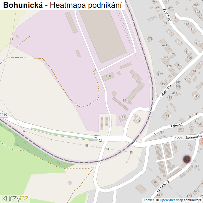 Mapa Bohunická - Firmy v ulici.