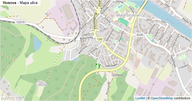 Husova - mapa ulice