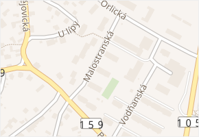 Malostranská v obci Týn nad Vltavou - mapa ulice