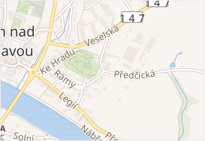 Pivovarská v obci Týn nad Vltavou - mapa ulice