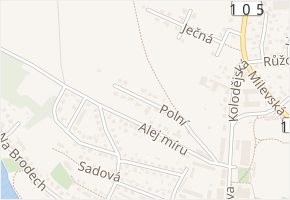 Polní v obci Týn nad Vltavou - mapa ulice
