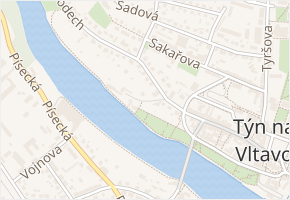 Příčná v obci Týn nad Vltavou - mapa ulice