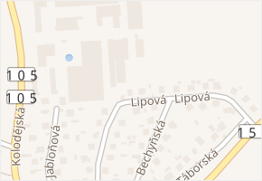 Průmyslová v obci Týn nad Vltavou - mapa ulice