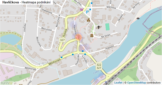 Havlíčkova - mapa podnikání