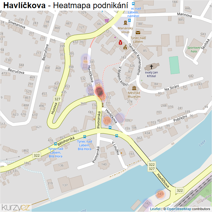 Mapa Havlíčkova - Firmy v ulici.
