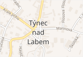 Týnec nad Labem v obci Týnec nad Labem - mapa části obce