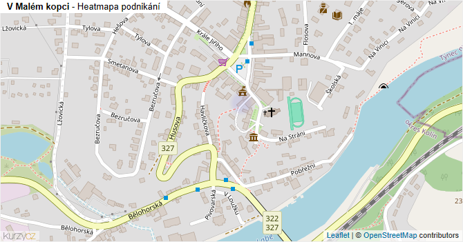 V Malém kopci - mapa podnikání