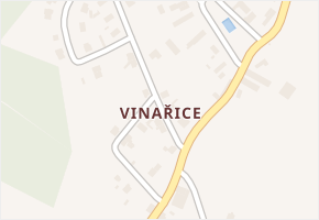 Vinařice v obci Týnec nad Labem - mapa části obce