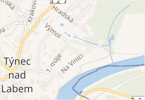 Willingerova v obci Týnec nad Labem - mapa ulice
