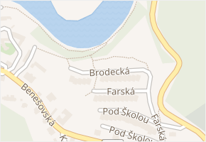 Brodecká v obci Týnec nad Sázavou - mapa ulice
